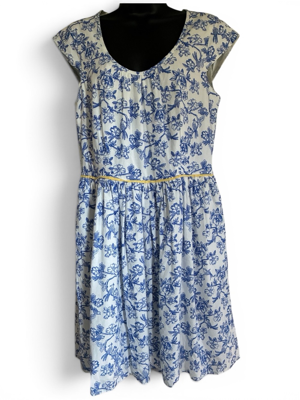 NWOT Matilda Jane Hello Lovely Bluebell Bird Floral A-Line Dress - Size 10